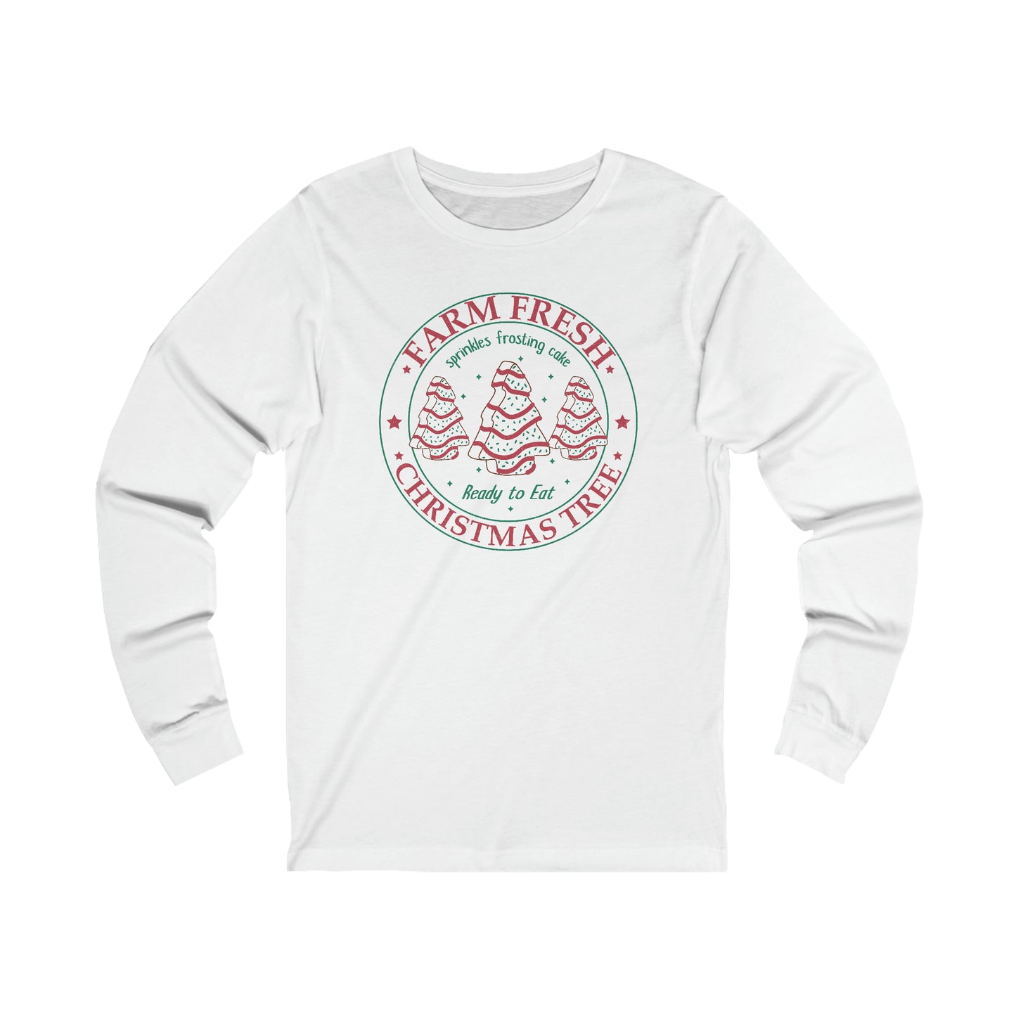Christmas Tree Cake Unisex Long Sleeve Tee