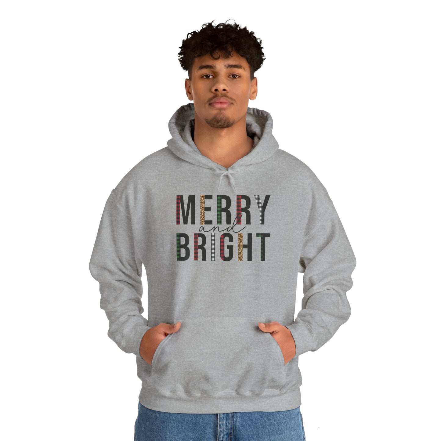 Merry and Bright Hooded Sweatshirt