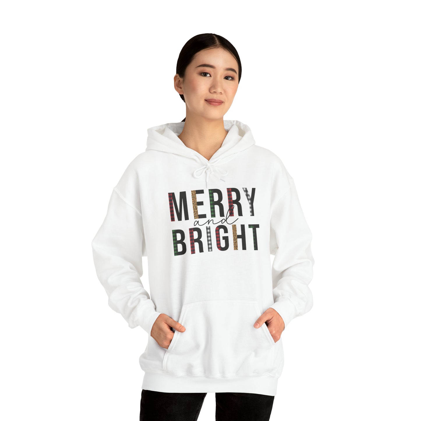 Merry and Bright Hooded Sweatshirt