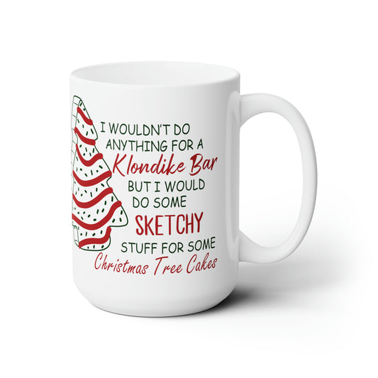 Christmas Tree Cake Ceramic Mug 15oz