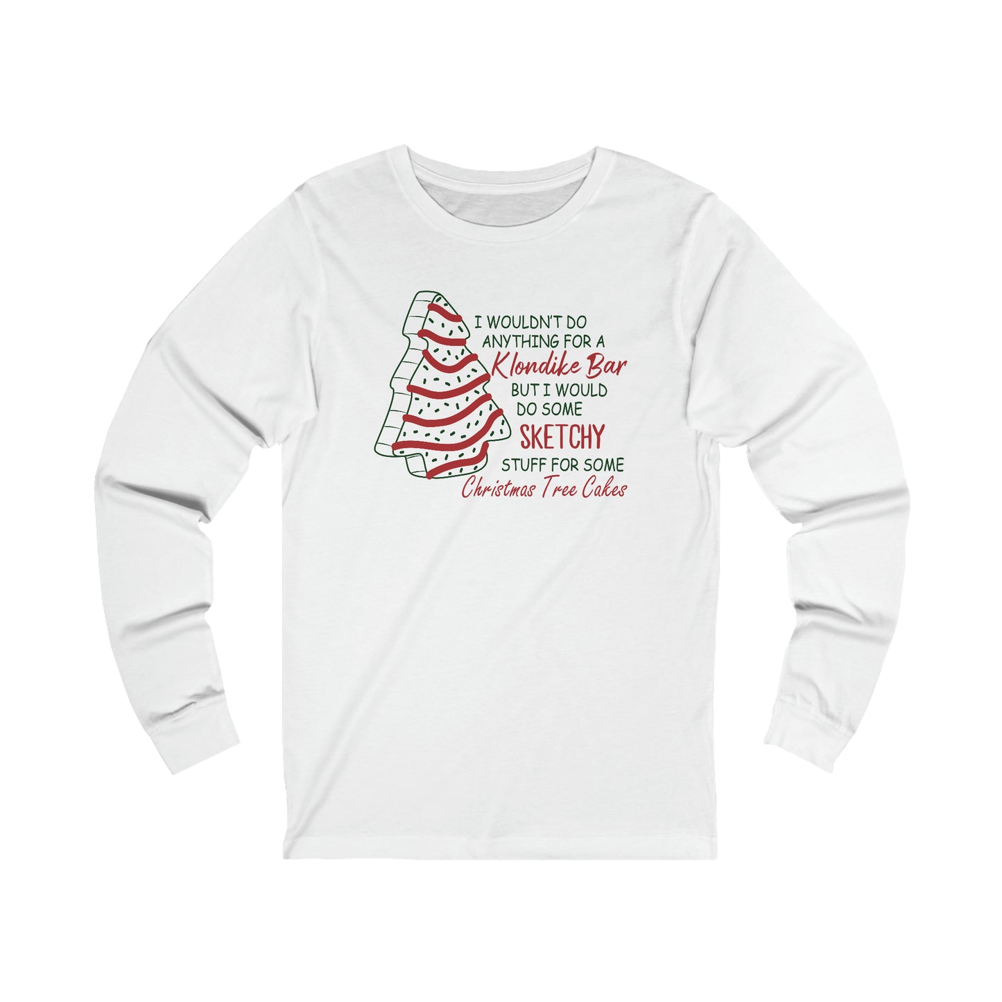 Christmas Tree Cake Unisex Long Sleeve Tee