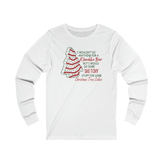 Christmas Tree Cake Unisex Long Sleeve Tee