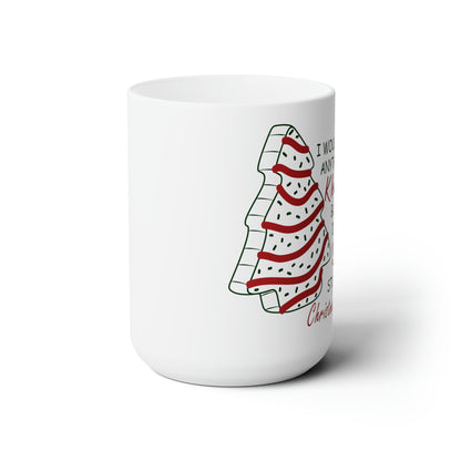 Christmas Tree Cake Ceramic Mug 15oz