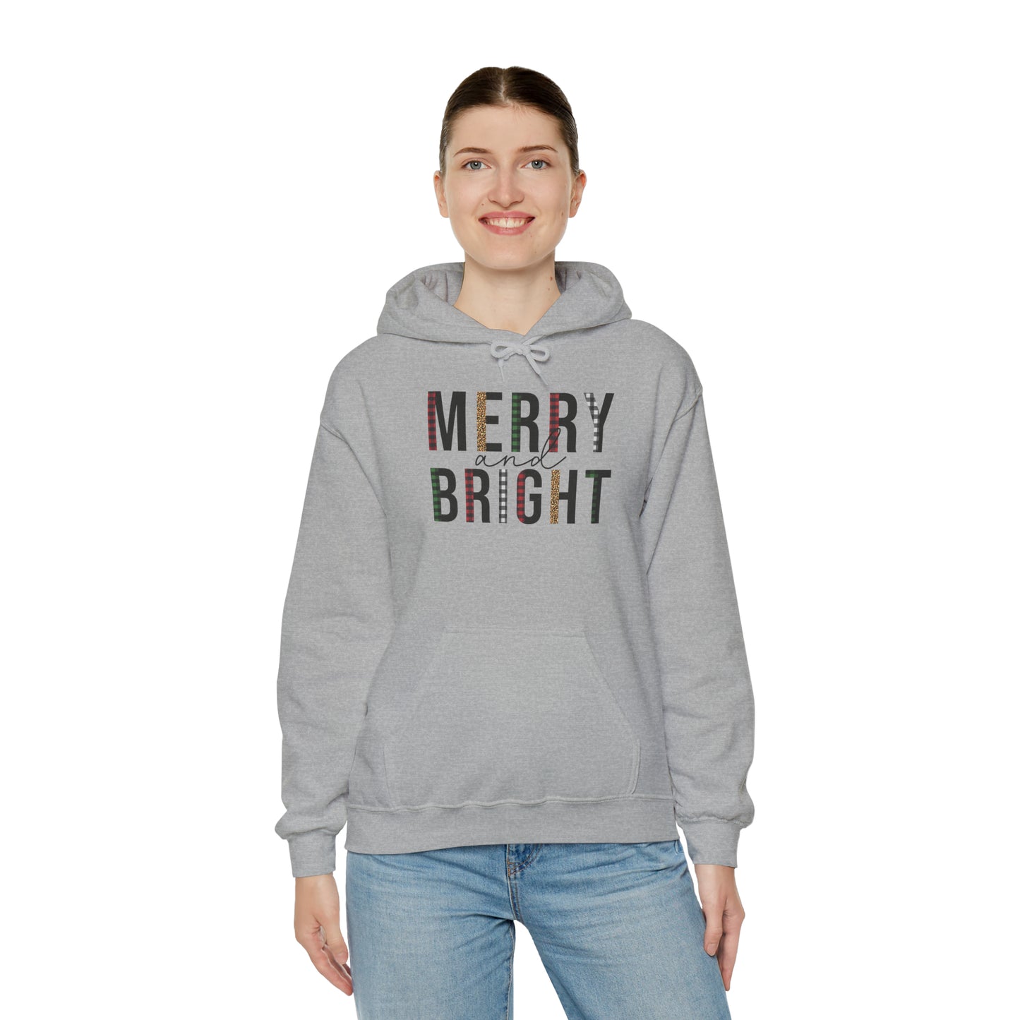 Merry and Bright Hooded Sweatshirt