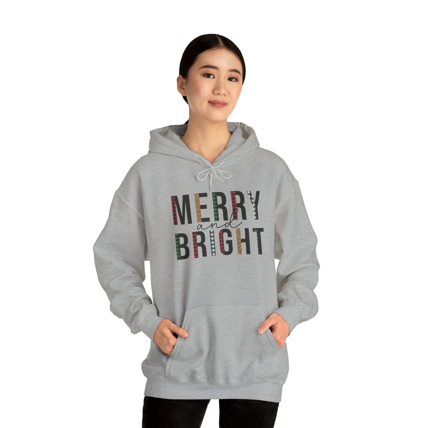 Merry and Bright Hooded Sweatshirt