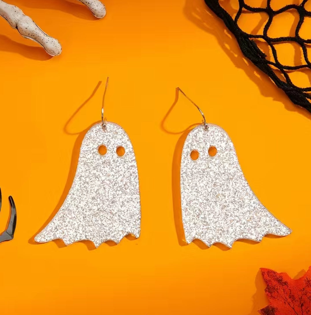 Sparkly Ghost Earrings