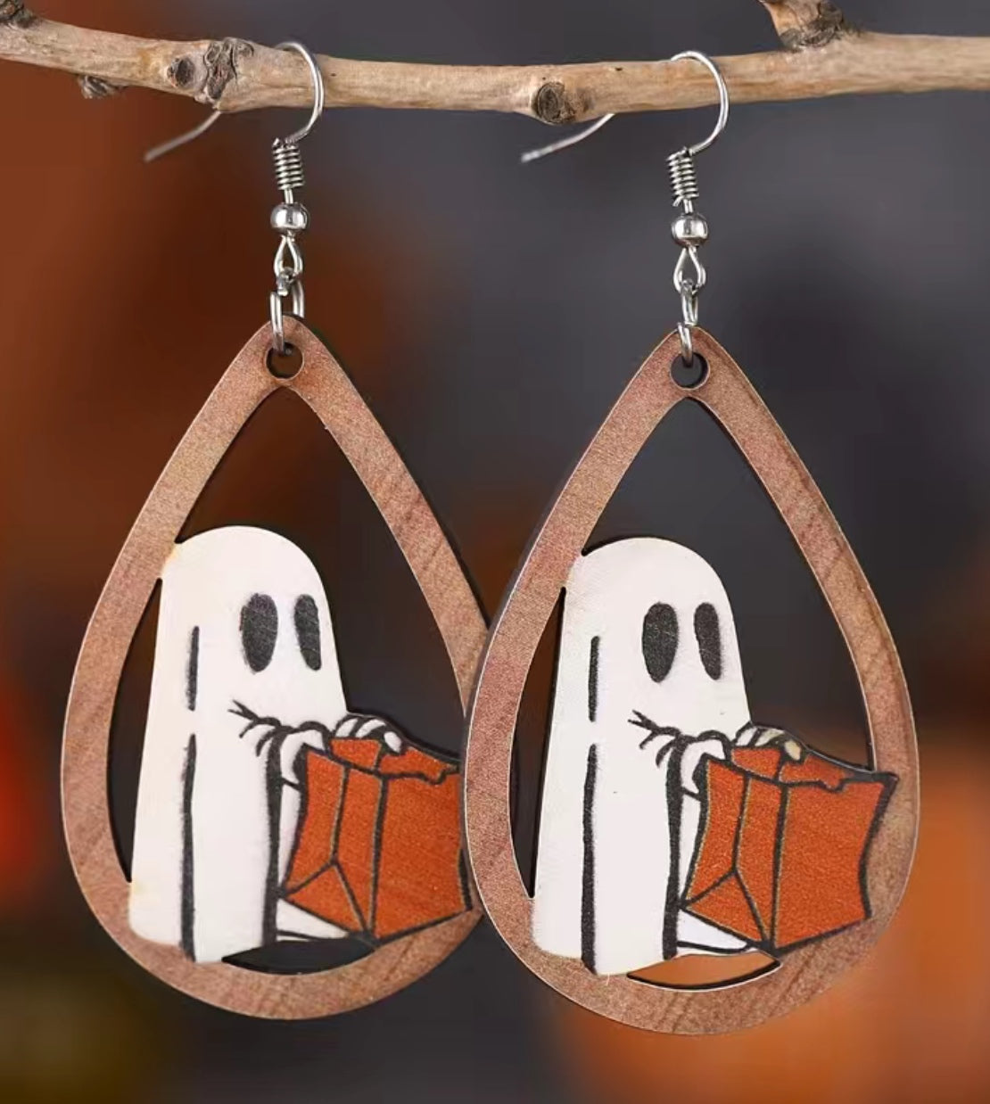 Trick or Treat Ghost Earrings