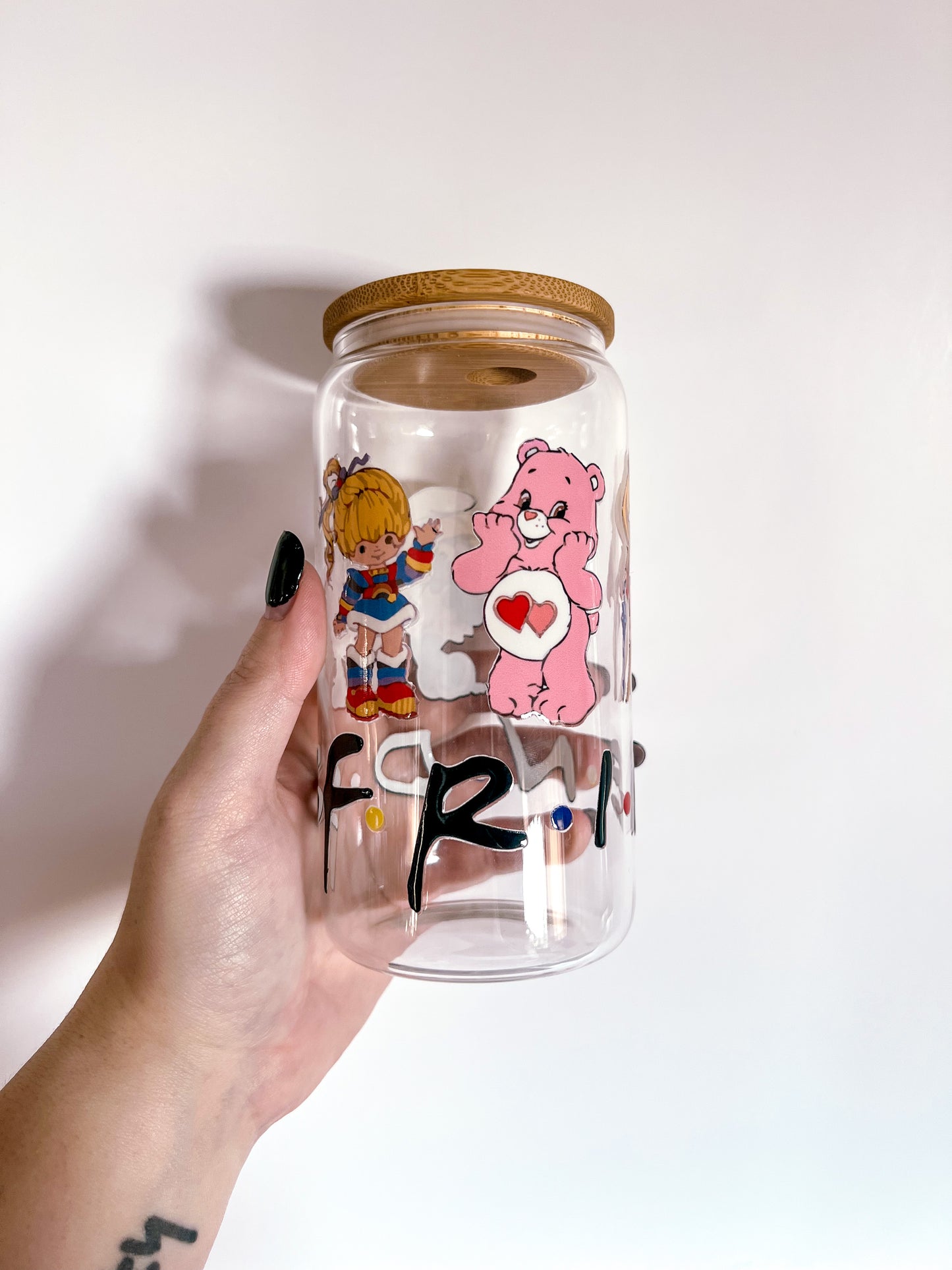 Childhood Friends 16 Oz Glass Can