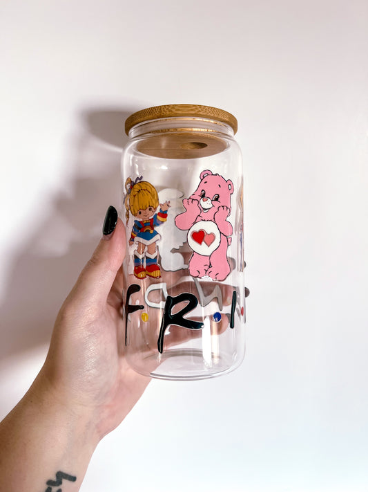 Childhood Friends 16 Oz Glass Can