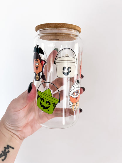 Fun Meal Halloween Friends 16oz Glass Can